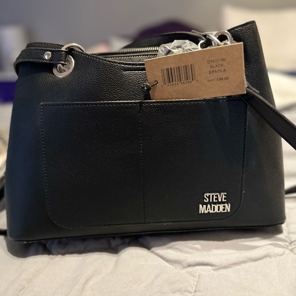 New Steve Madden Black Purse